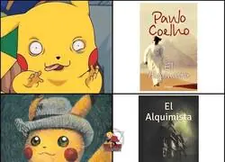 Pikachu leyendo sobre alquimistas