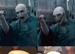 No olvidemos cual iba a ser el dise&ntilde;o original de Voldemort