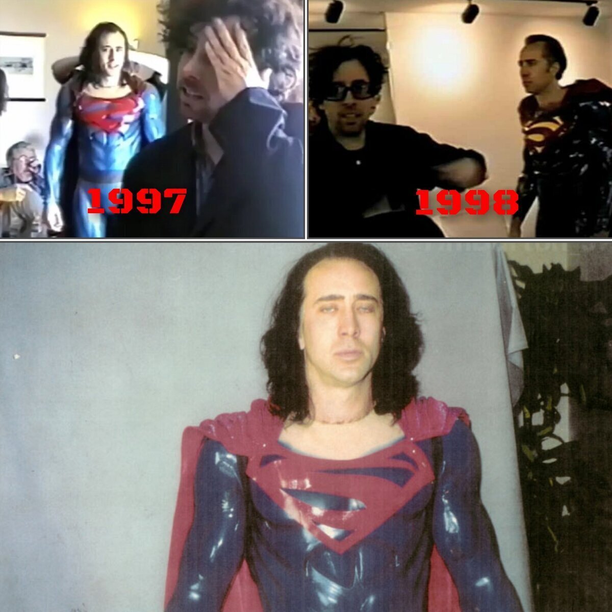 Tim Burton descartó una película de Superman con Nicolas Cage