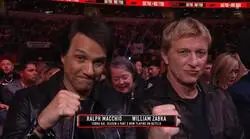 Ah, mira quienes asistieron a la pelea de boxeo