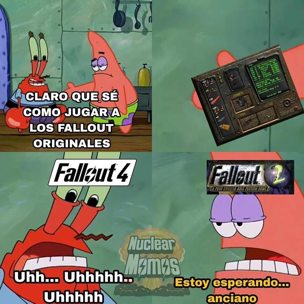 Controlar el pipboy original requería mucha paciencia y precisión