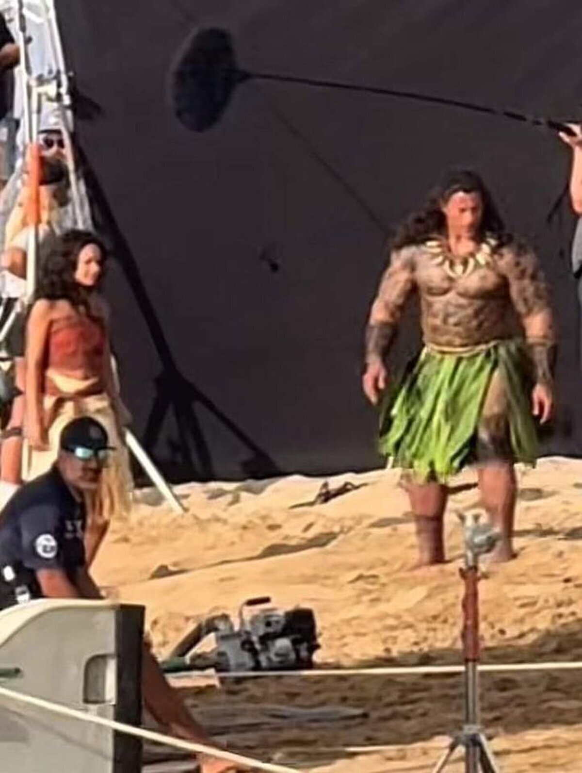 Filtrada una imagen de Dwayne Johnson en el Live Action de Moana