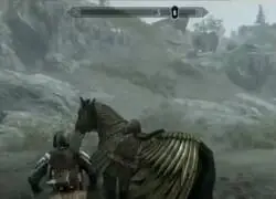 El caballo de Skyrim sacando los pases prohibidos