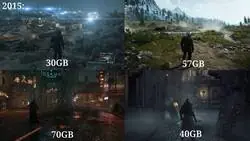 Esto era lo que pesaban los juegos de mundo abierto en 2015: