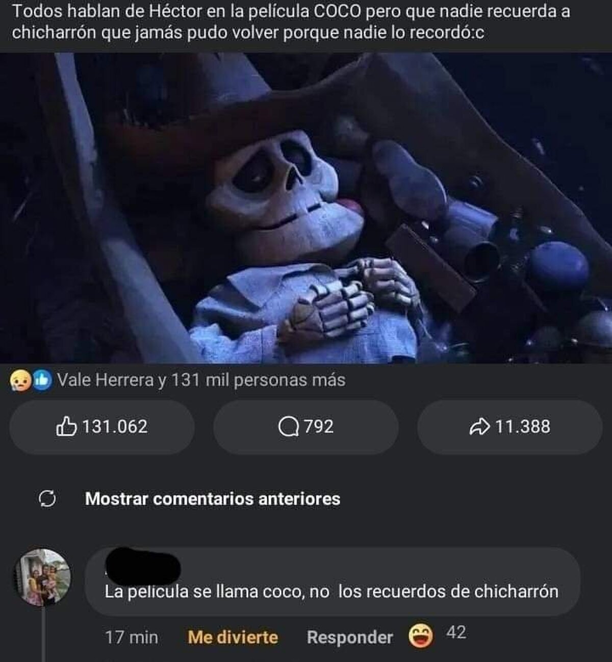 Estaría bueno ver "Los Recuerdos de Chicharrón"