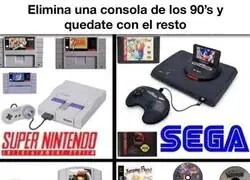 Hay que eliminar una consola de los 90