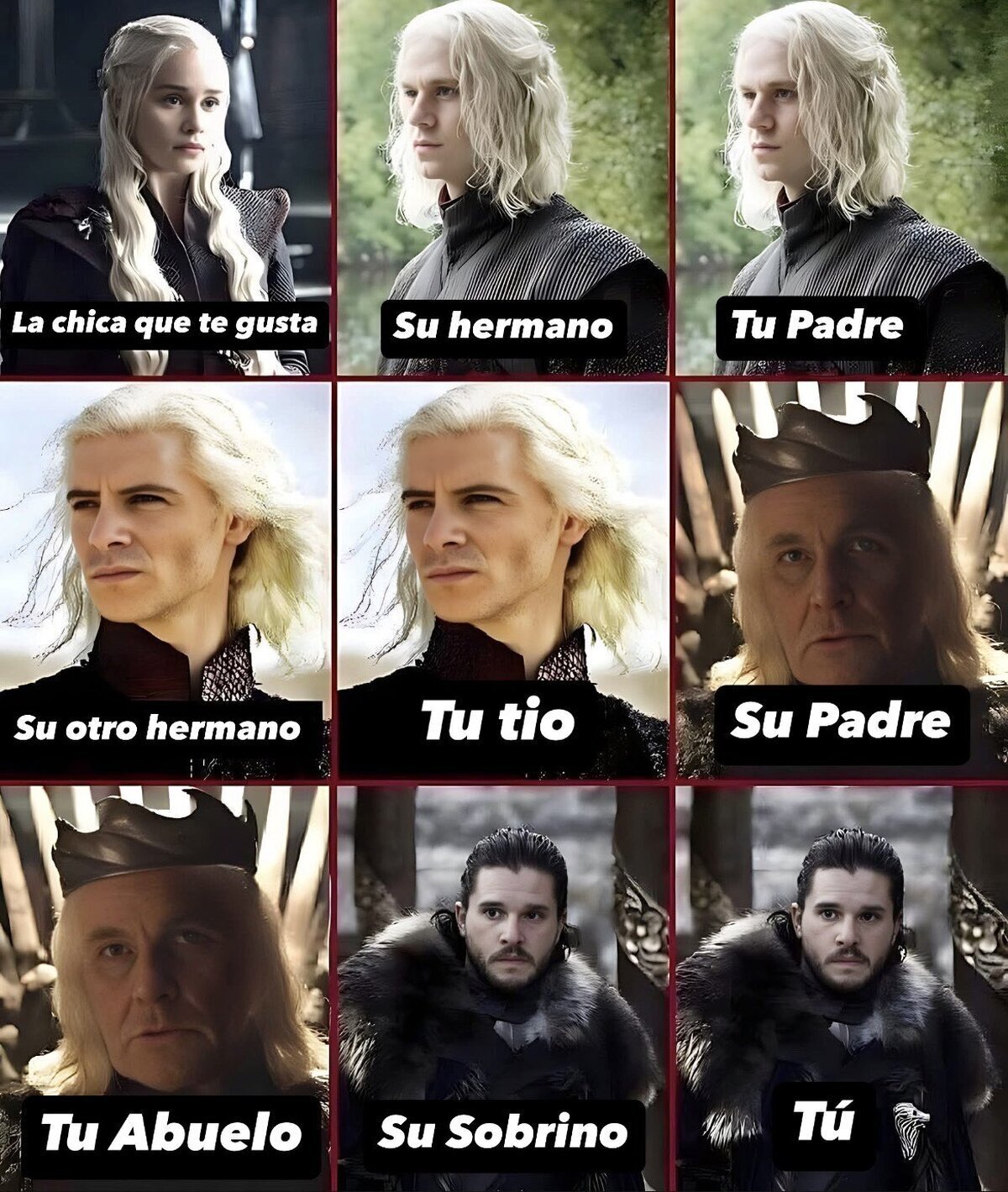 Qué complicado es hacer esto con los Targaryen...