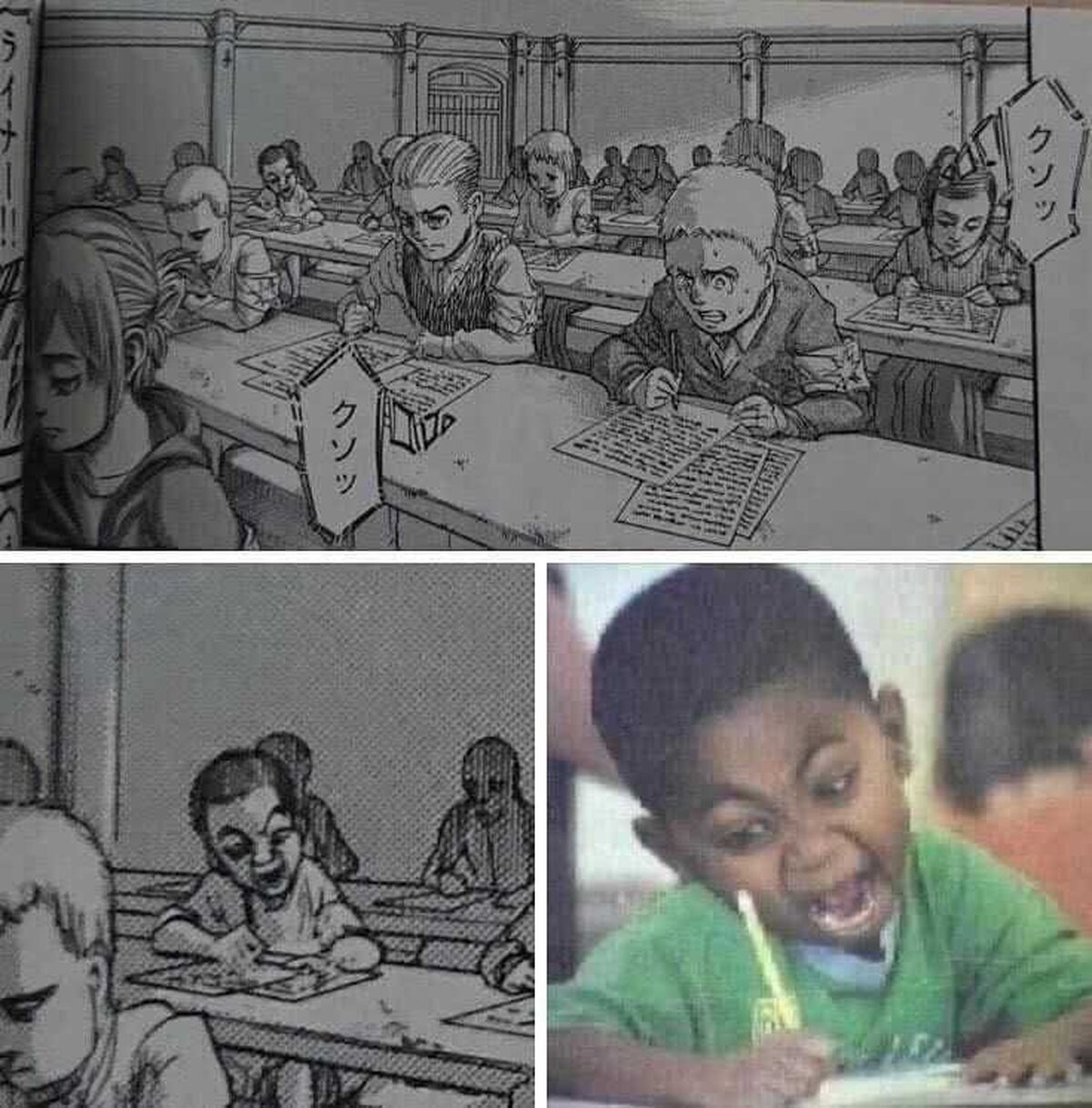 No puedo creer que Isayama referenciara un meme en su obra