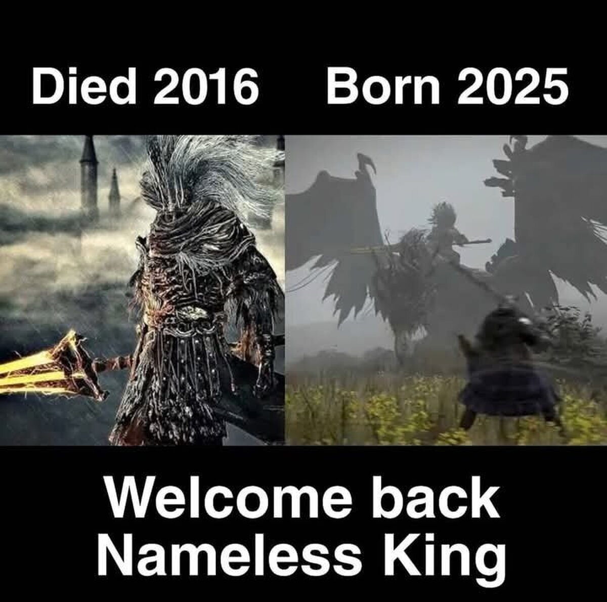 Bienvenido de vuelta, mi rey