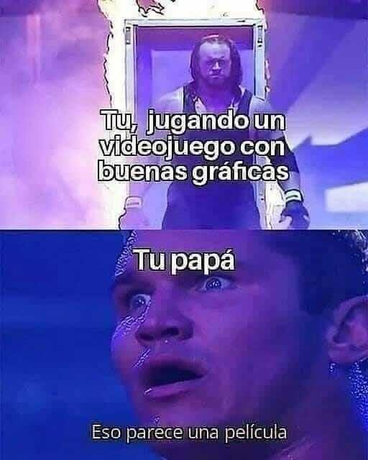 No le culpo. Solía hacer la misma cara