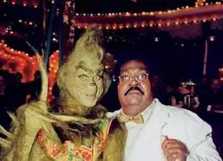 En1999 El Grinch y Nutty Professor compartieron set de grabaci&oacute;n. Esta foto era obligatoria