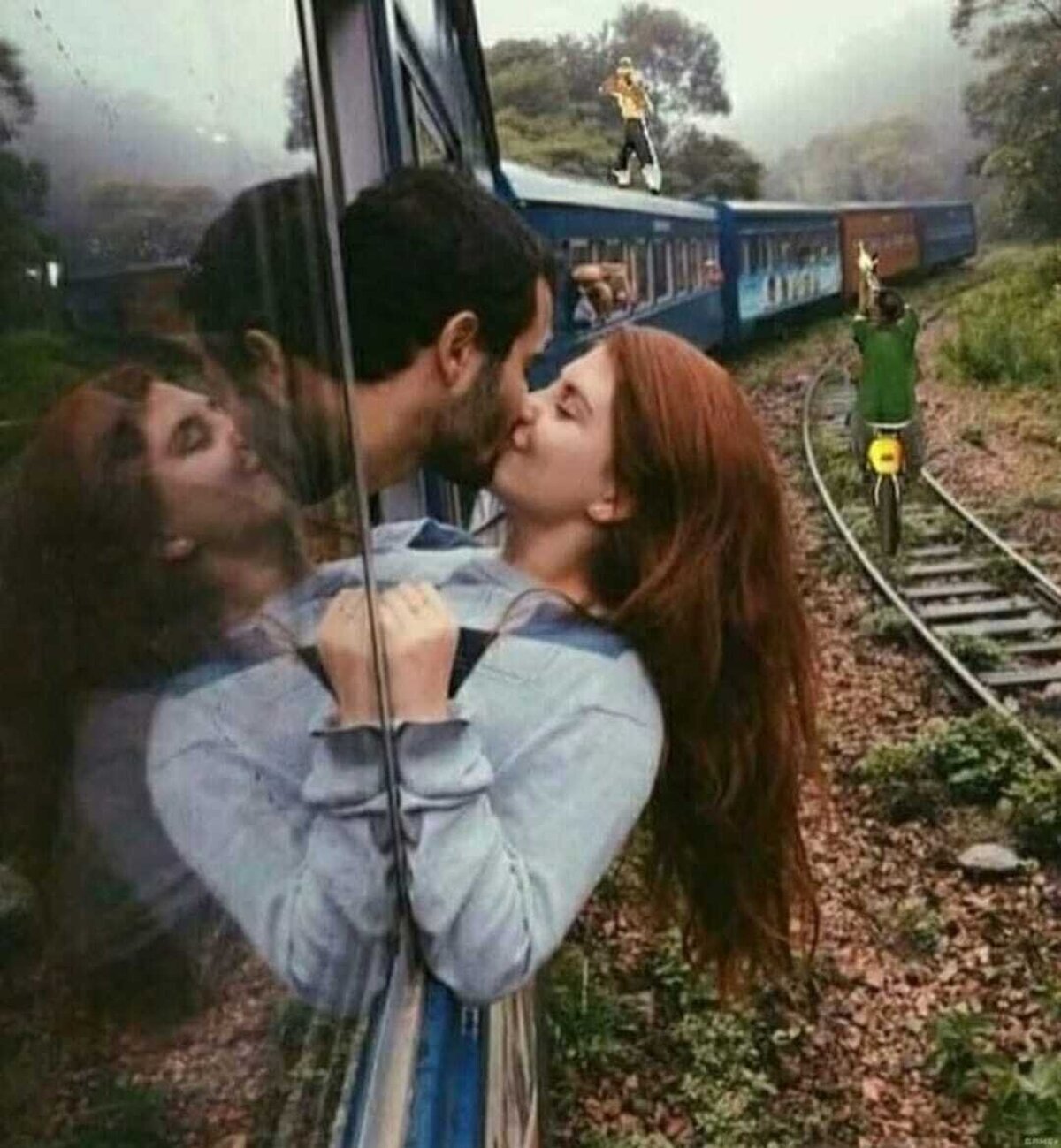 Siempre he querido una foto así en un tren
