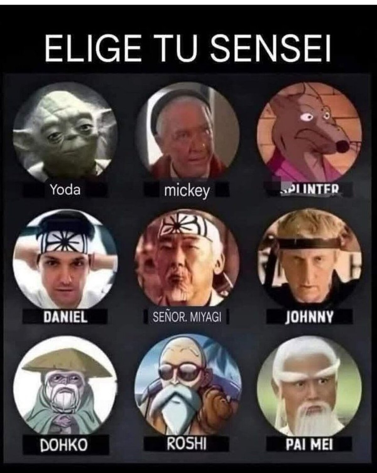 Mira todos estos maestros