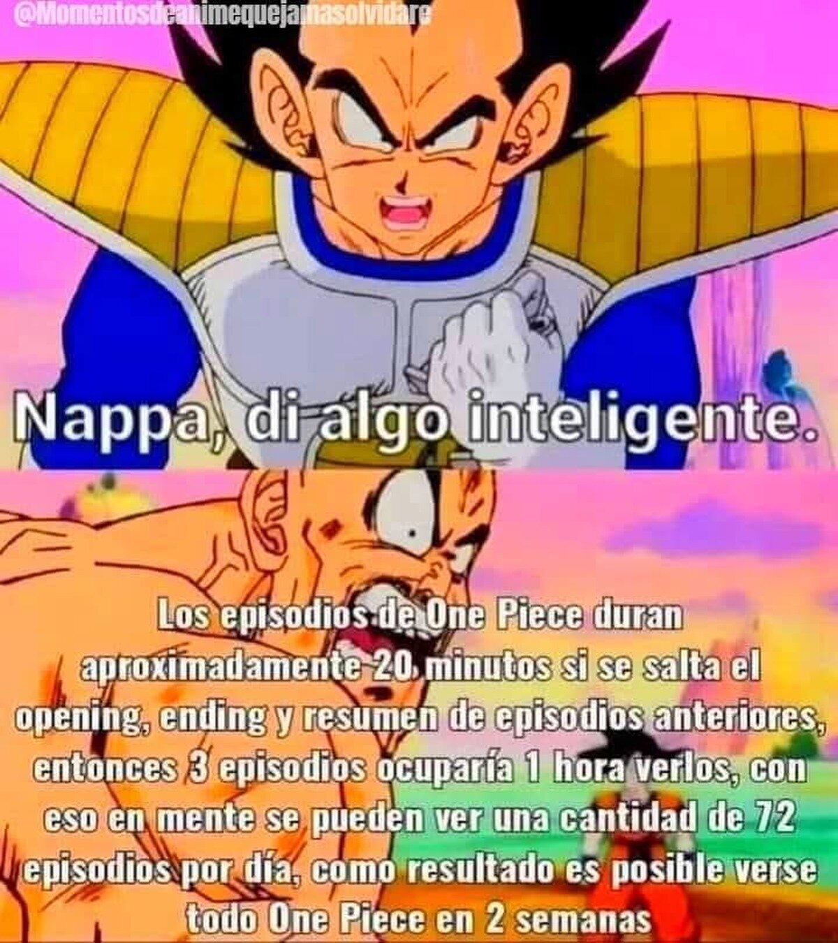 Es posible ver One Piece entero en dos semanas