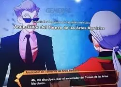 El anunciador del torneo de las artes marciales