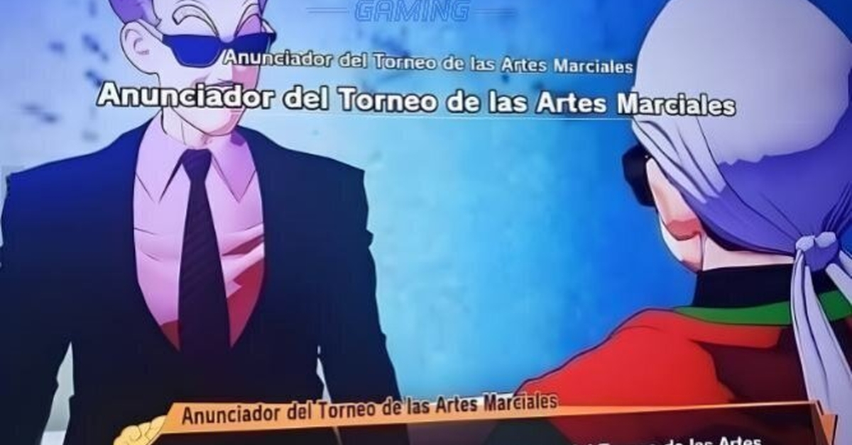 El anunciador del torneo de las artes marciales