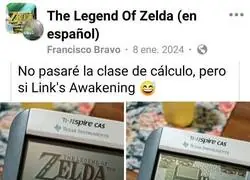 Link's Awakening en una calculadora cient&iacute;fica