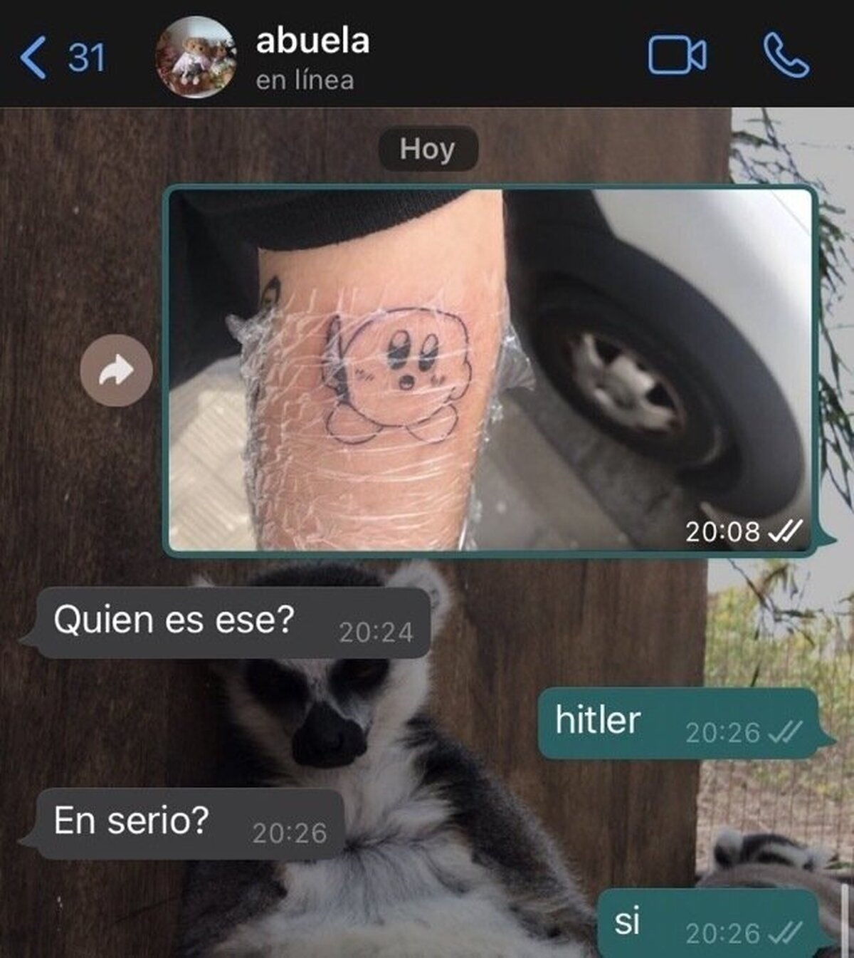 La yaya que se lo cree todo