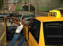 Yo robando un taxi en el GTA para trabajar honradamente