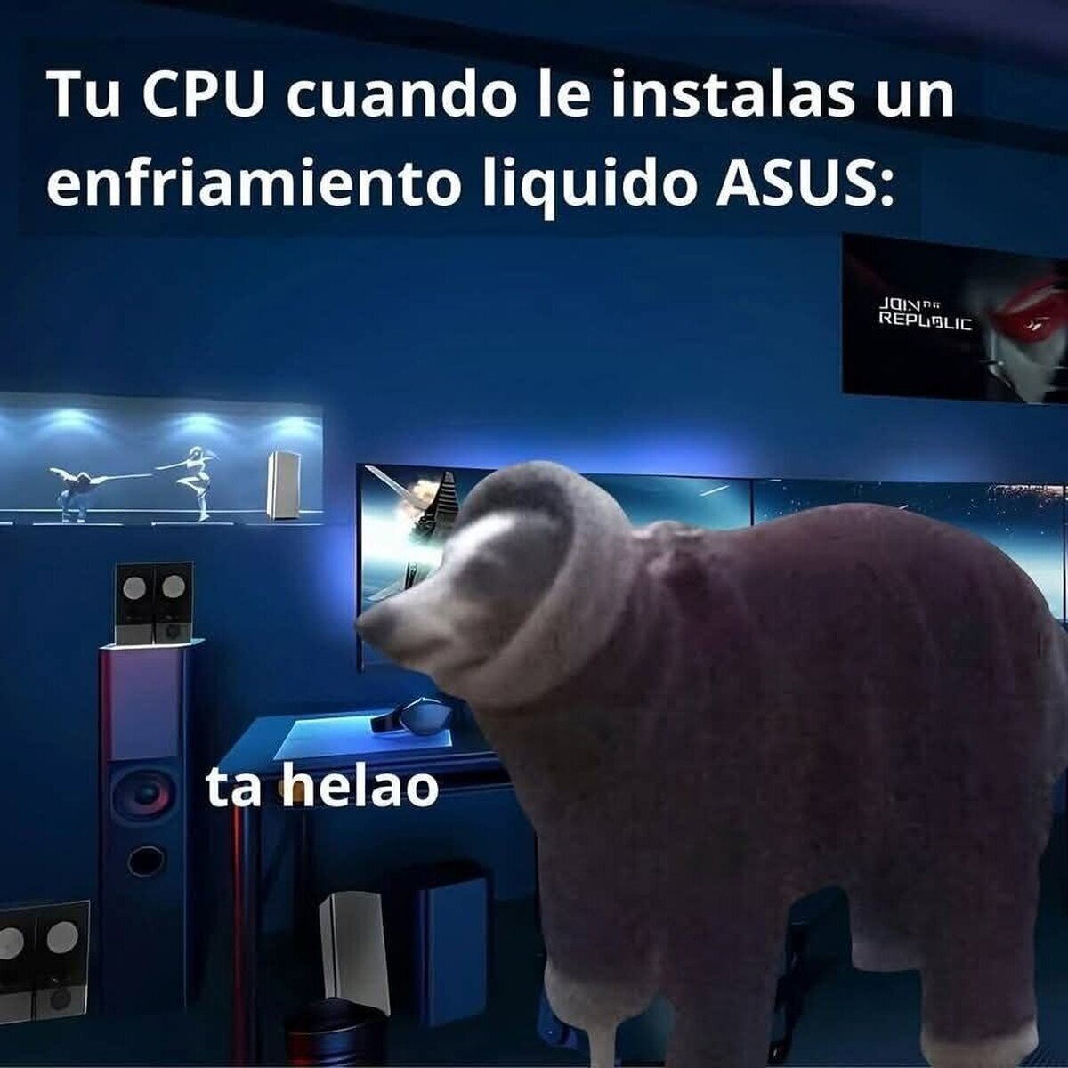Uff, que buen frio