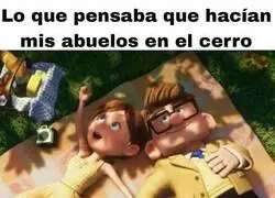 Mis abuelos en el cerro