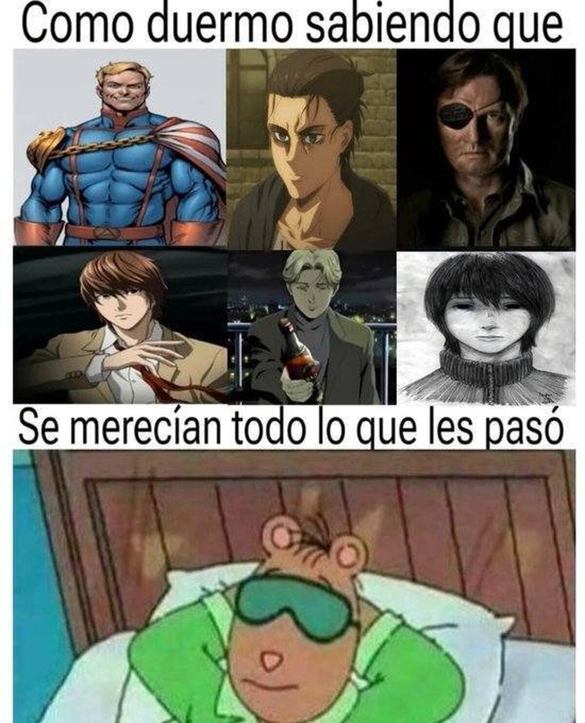 Eran malos y punto