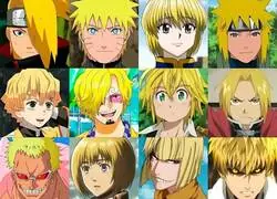 Personajes de cabello amarillo