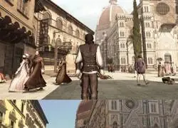 Calcado al detalle esta plaza de Florencia