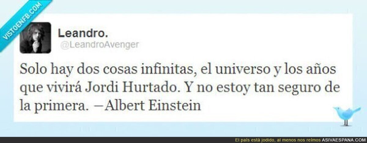 Albert Einstein y Jordi Hurtado por @LeandoAvenger