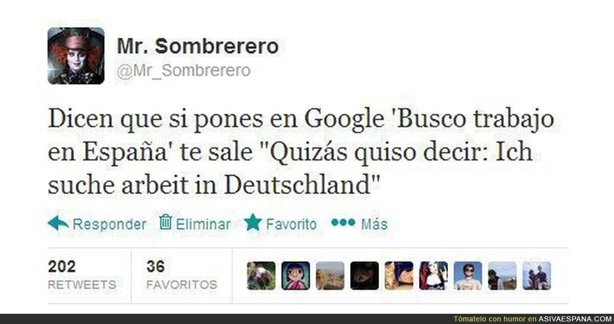 Hasta Google te lo deja caer por @mr_sombrerero