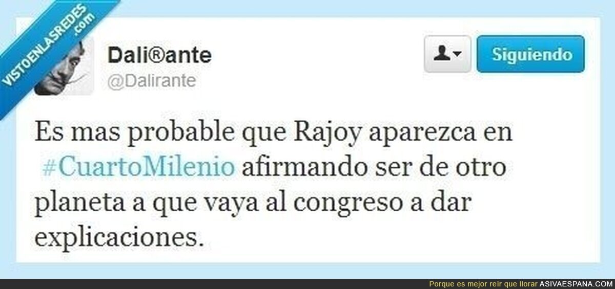 Rajoy el extraterrestre por @Dalirante