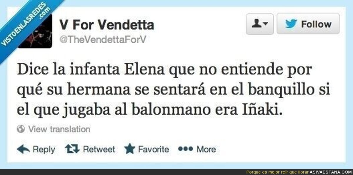Declaraciones de Elenita, la hermanita Por @TheVendettaForV