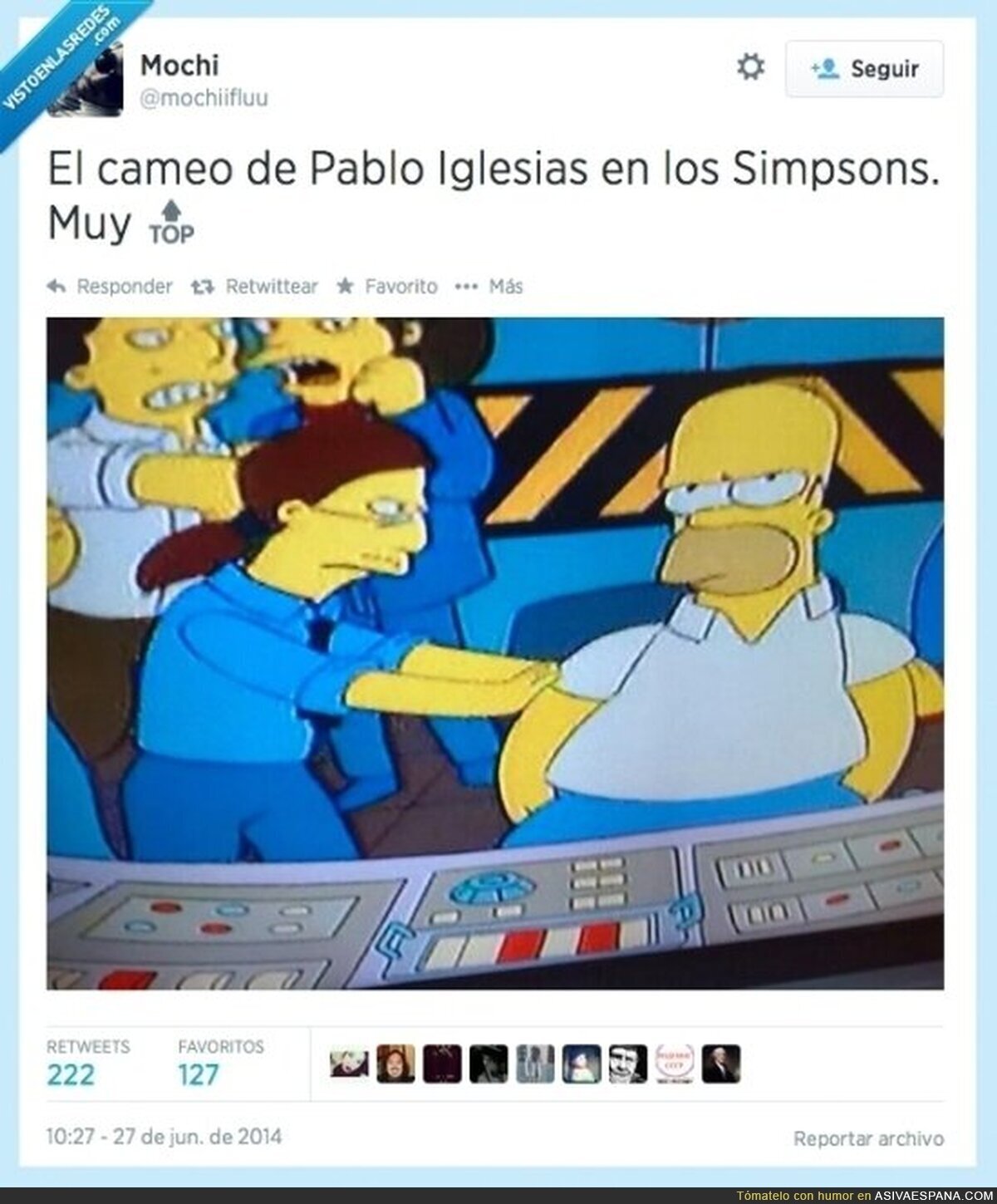 ¿Pablo Iglesias también en Los Simpson? por @mochiifluu