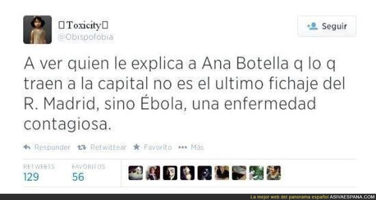¿Veis como lo del ébola no es para tanto? , por @_Quimi_