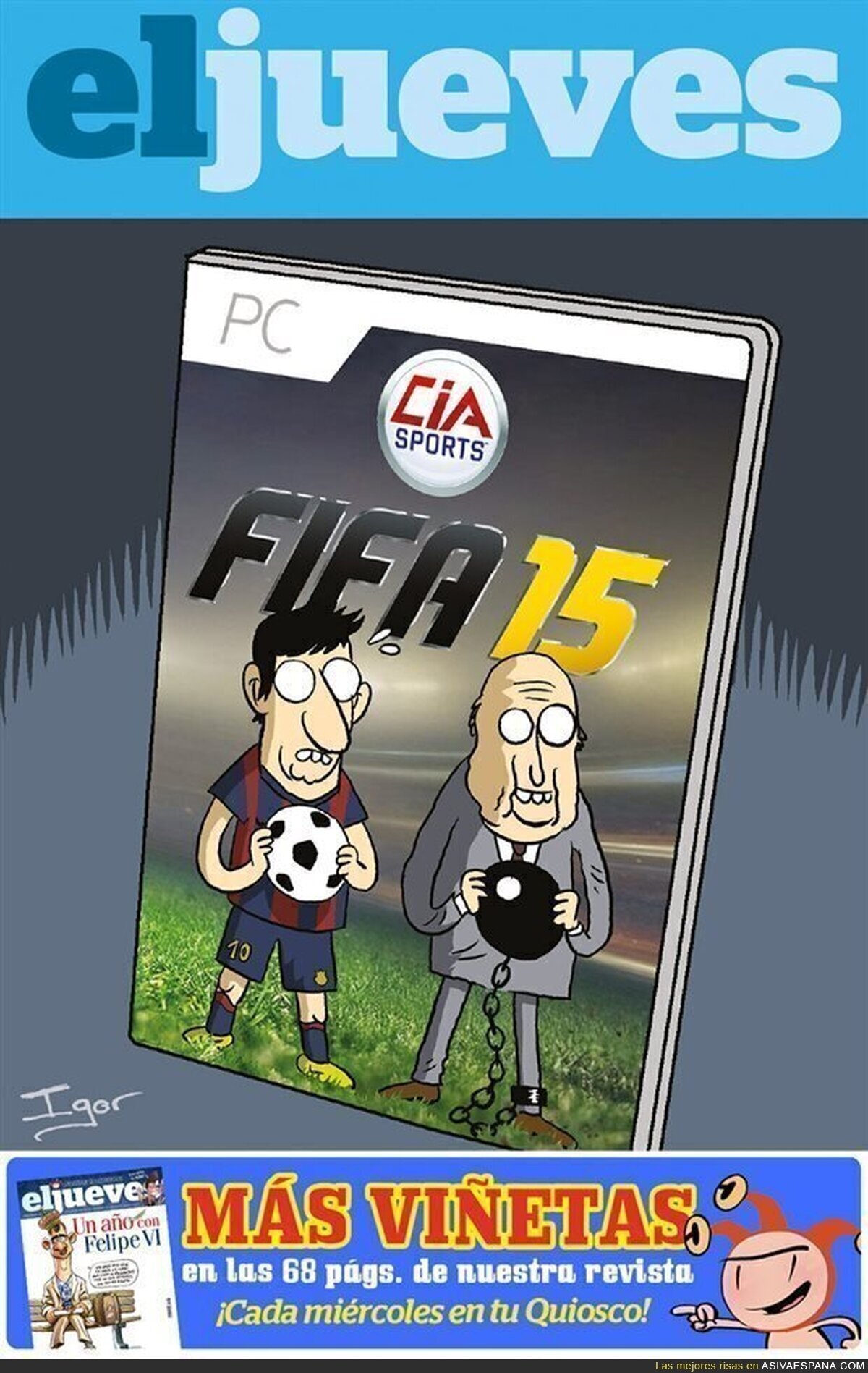 La verdadera portada de FIFA 2015