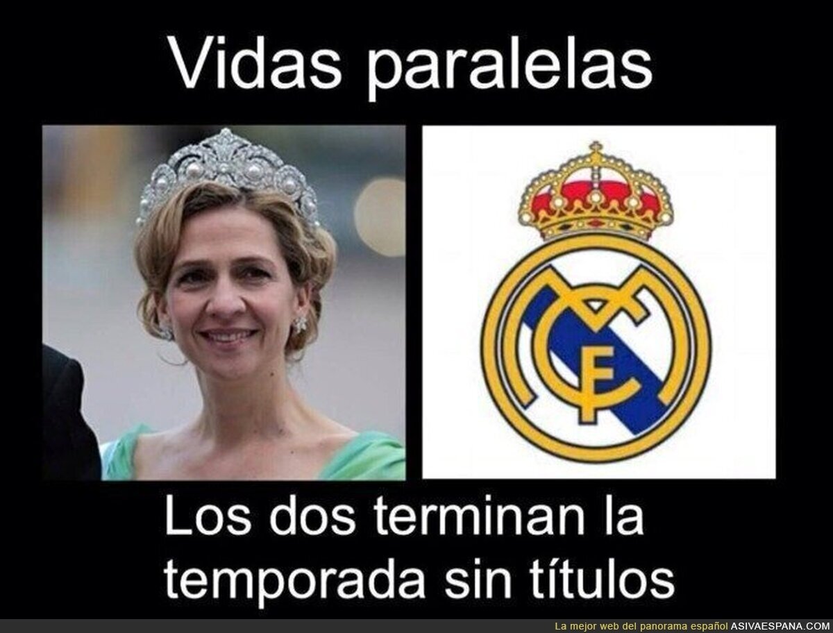 El Real Madrid y la Infanta Cristina, separados al nacer