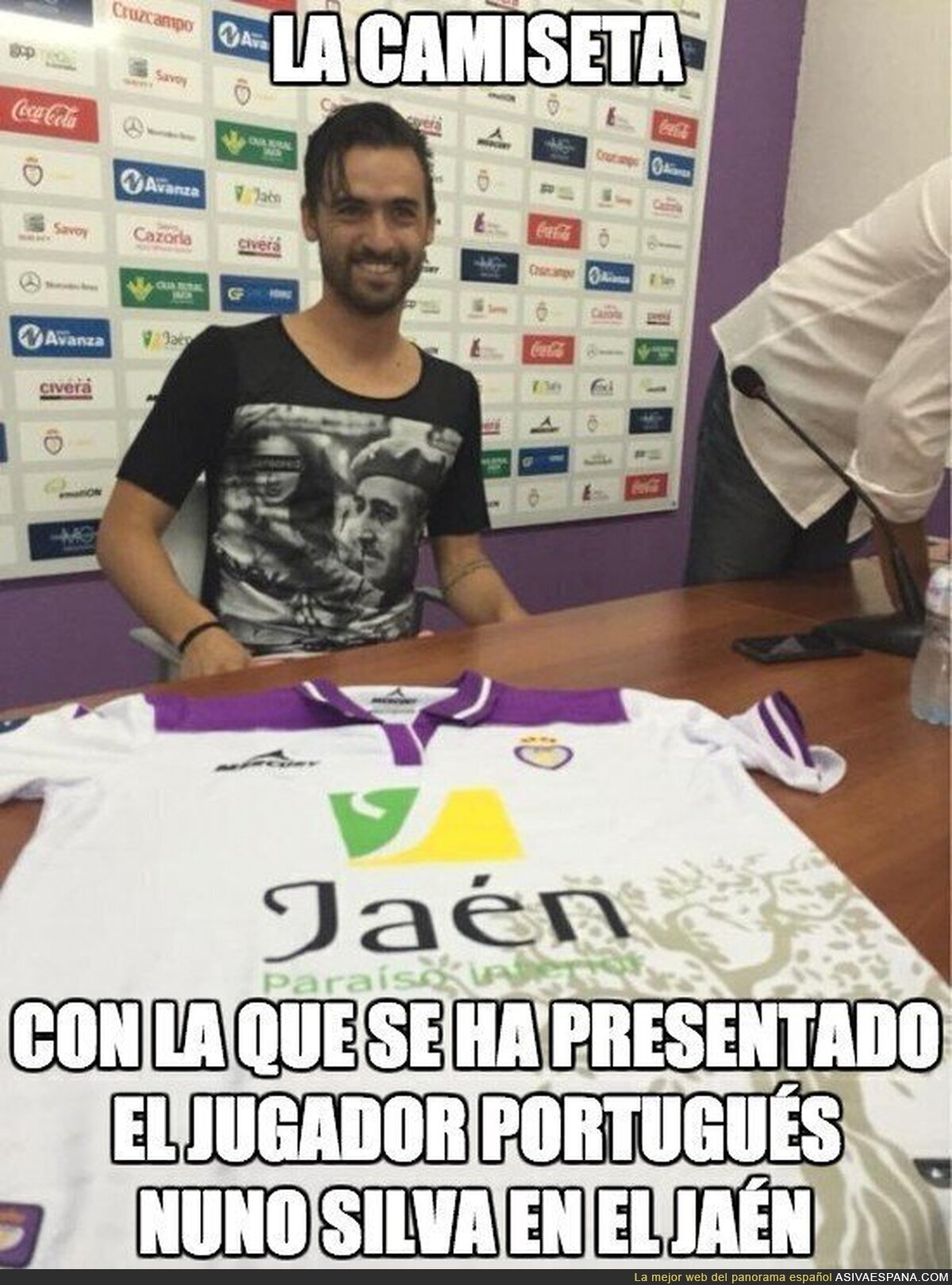 El nuevo jugador del Jaén no tiene muy buen asesor de imagen
