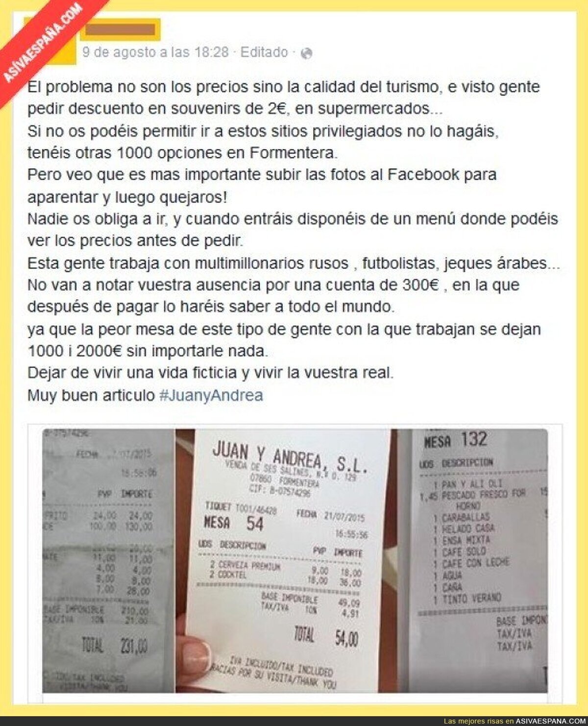 Ir al Bulli y esperar un menú de 10 € (Respuesta a cartel anterior)