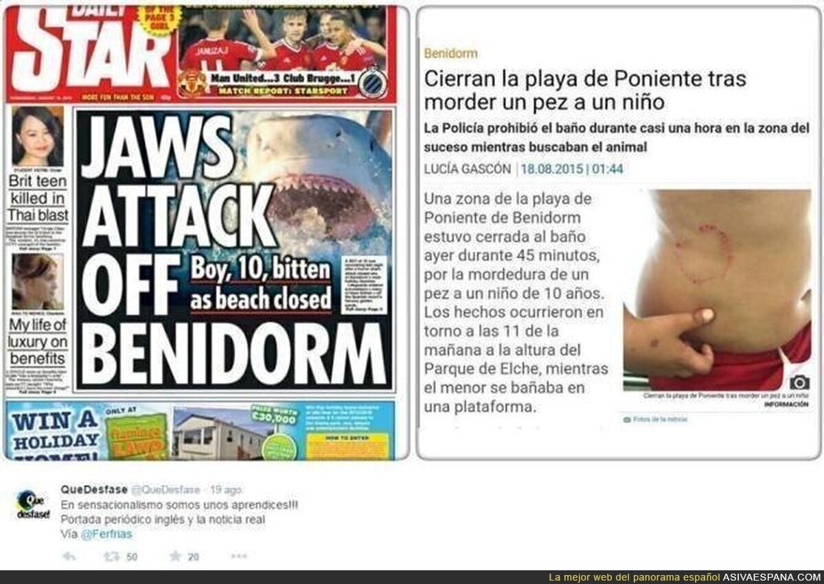 La manipulación que hay en el extranjero con noticias de España