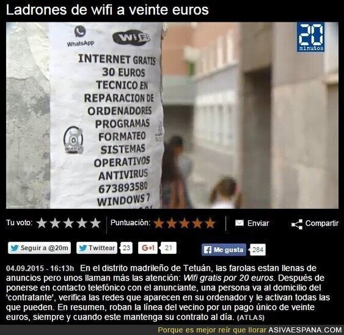 WI-FI a 20 euros