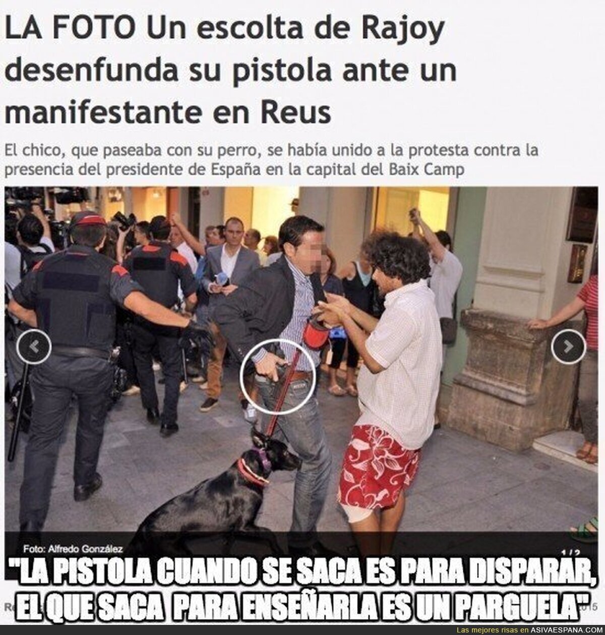 Rajoy y Albiol convierten Reus en el Bronx