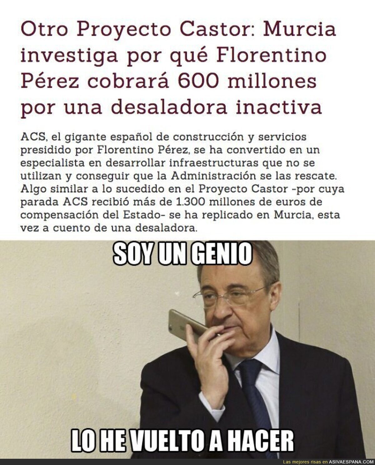 Florentino Pérez siempre sale ganando