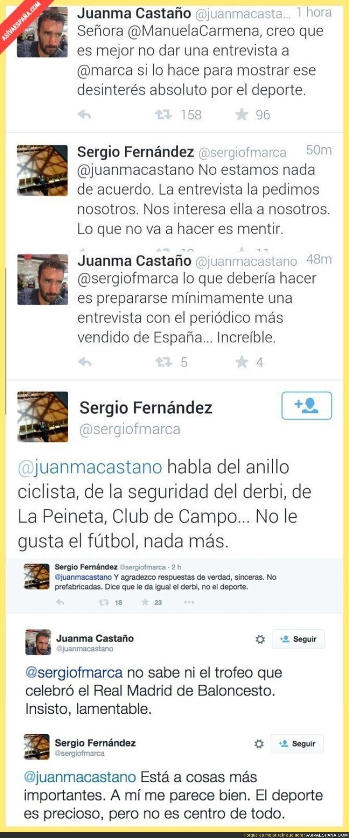 El nivel del periodismo deportivo en España: por Juanma Castaño