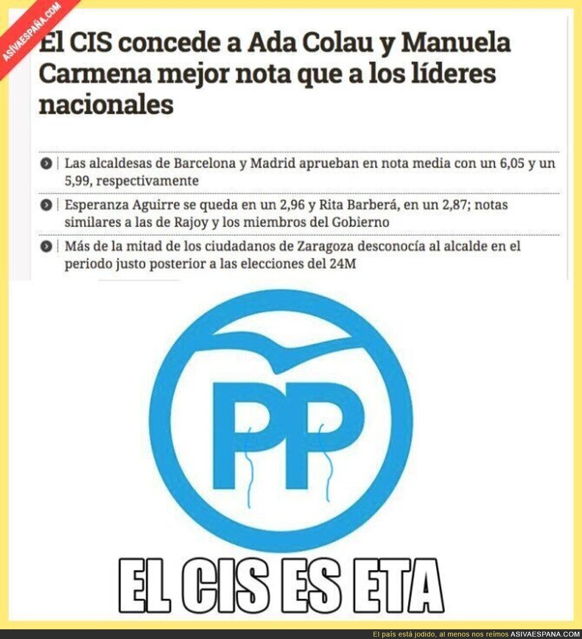 El CIS aprueba a las bolivarianas Ada Colau y Manuela Carmena
