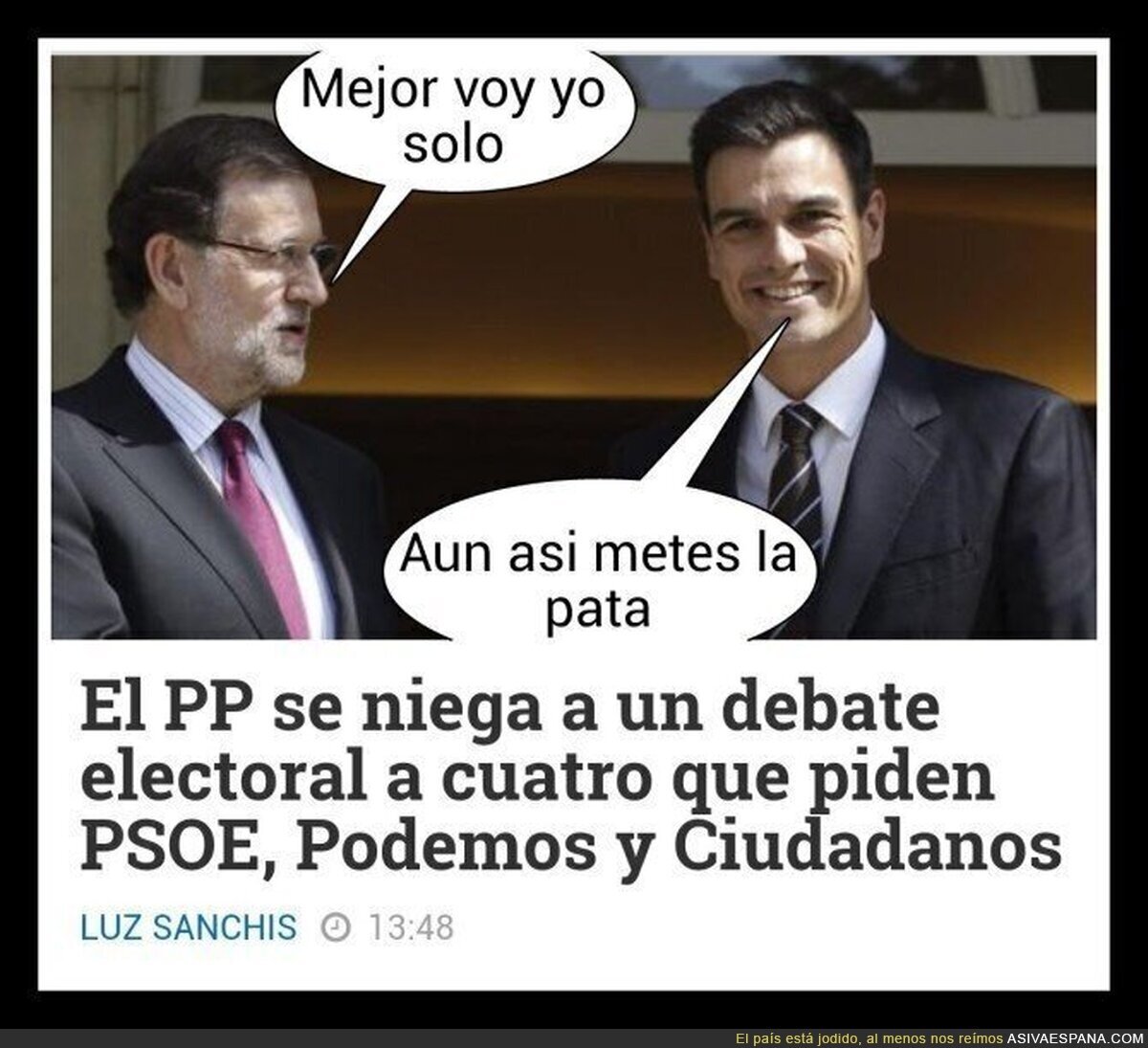 Rajoy no se atreve a un debate
