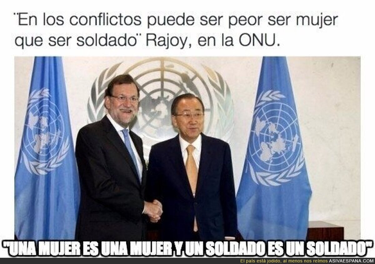 Rajoy nos deja otra perla, ahora en la ONU