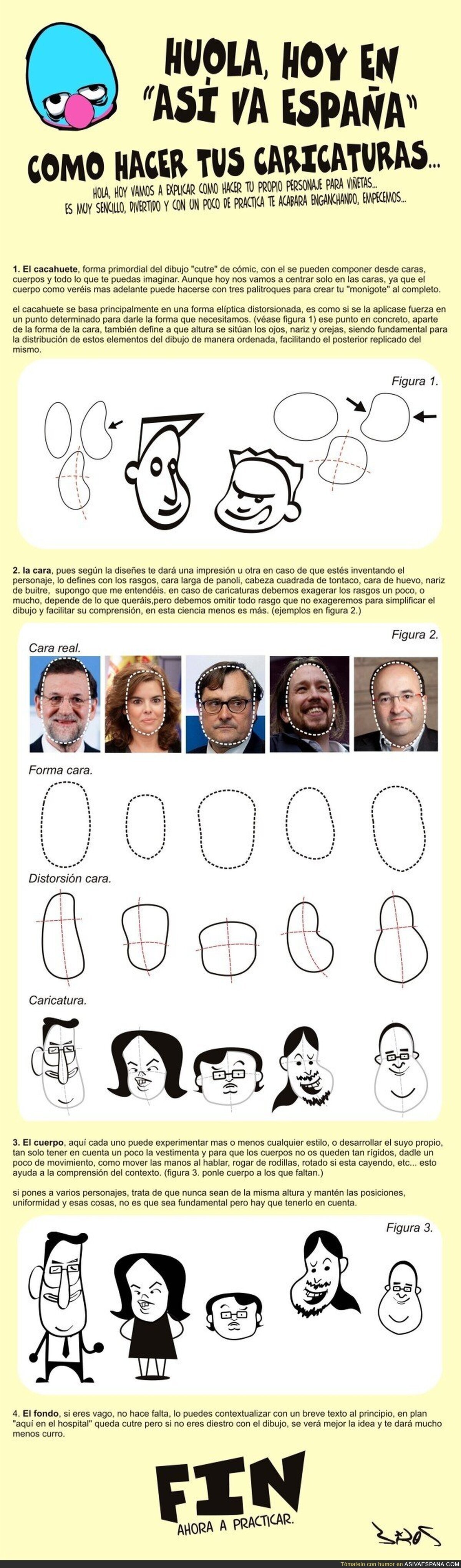 ¡Hoy en Así va España te enseñamos a hacer caricaturas!