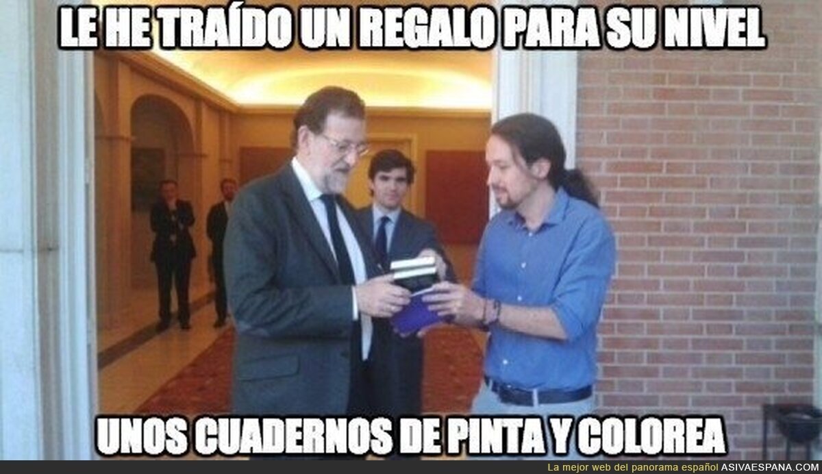 El regalo de Pablo Iglesias a Mariano Rajoy
