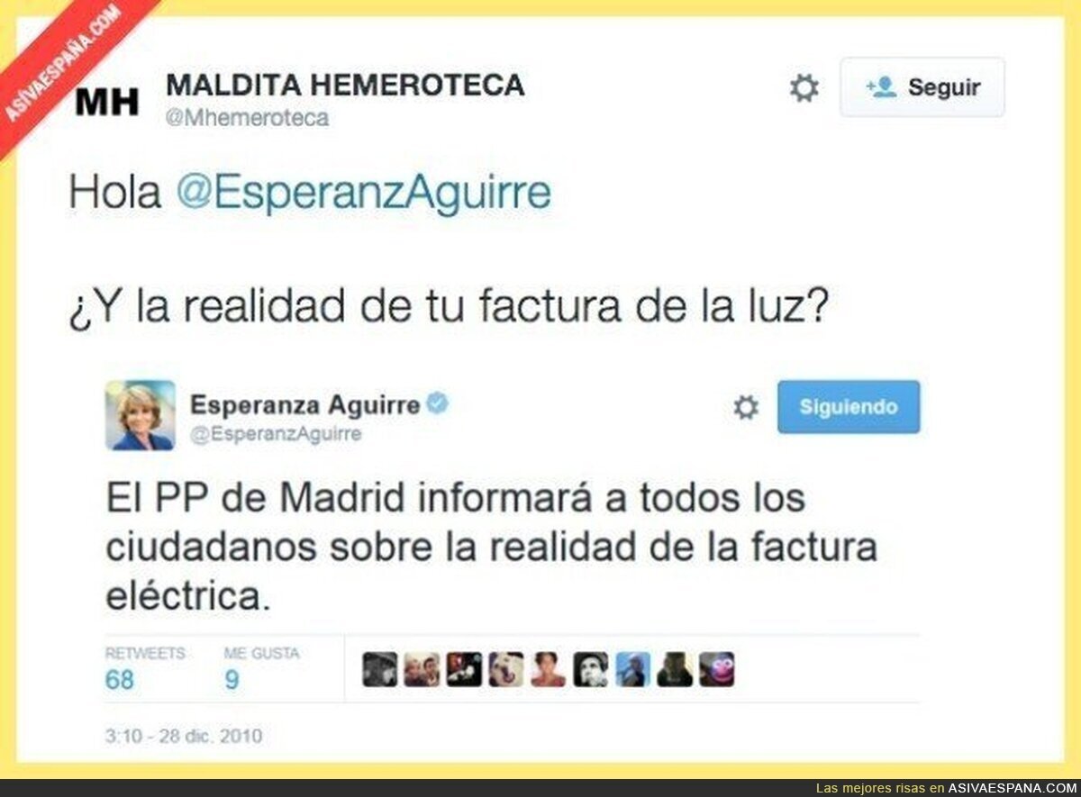 Esperanza Aguirre siempre riéndose de todo el mundo
