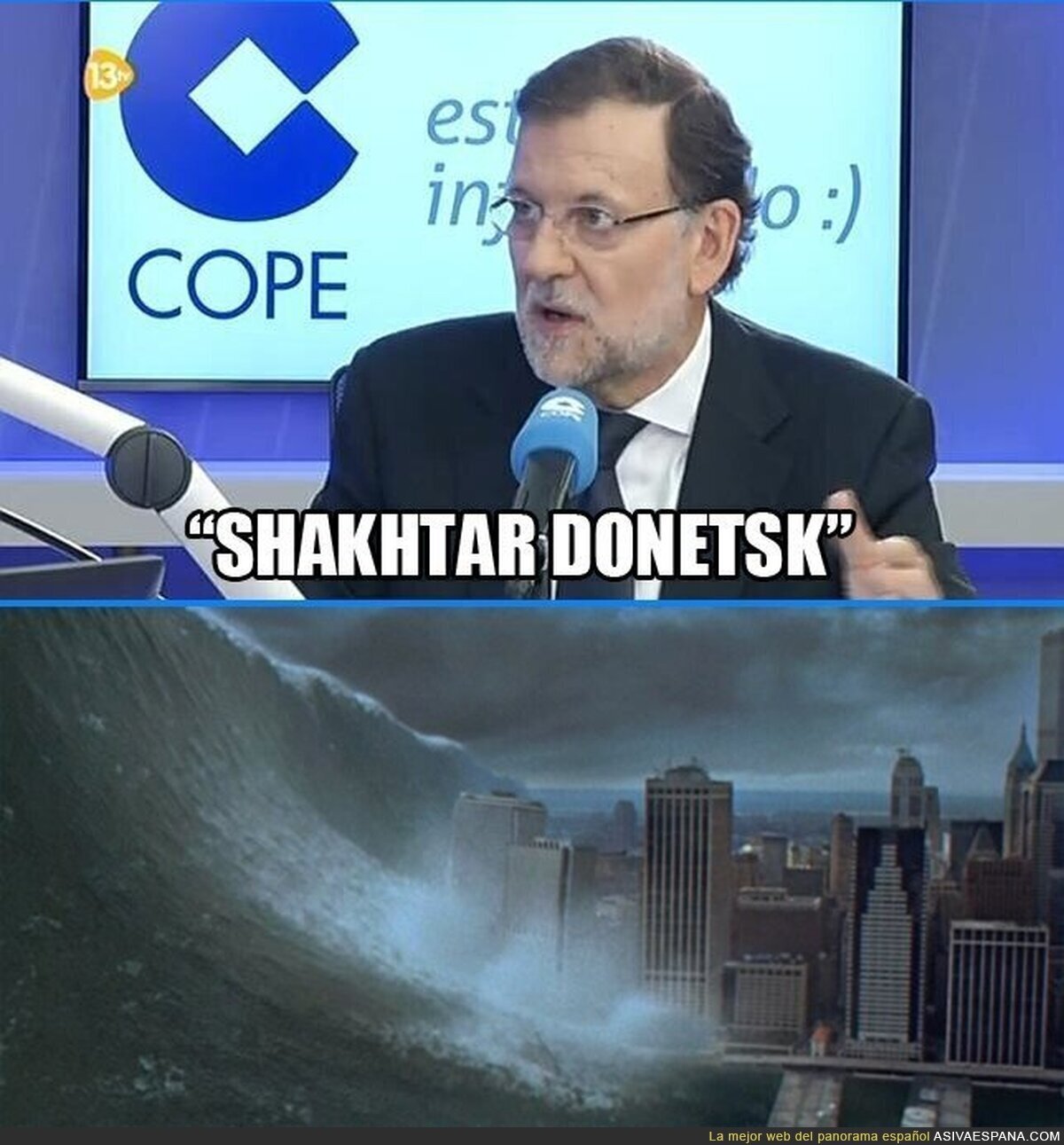 Los problemas de Rajoy retransmitiendo el Shakhtar - Real Madrid de Champions en la COPE